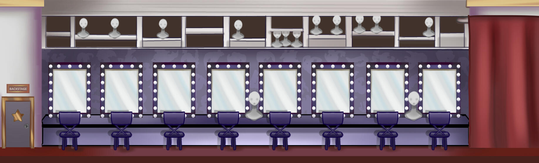 3-Day Melonjam Game Jam - Showplay Secrets Level Design: Dressing Room