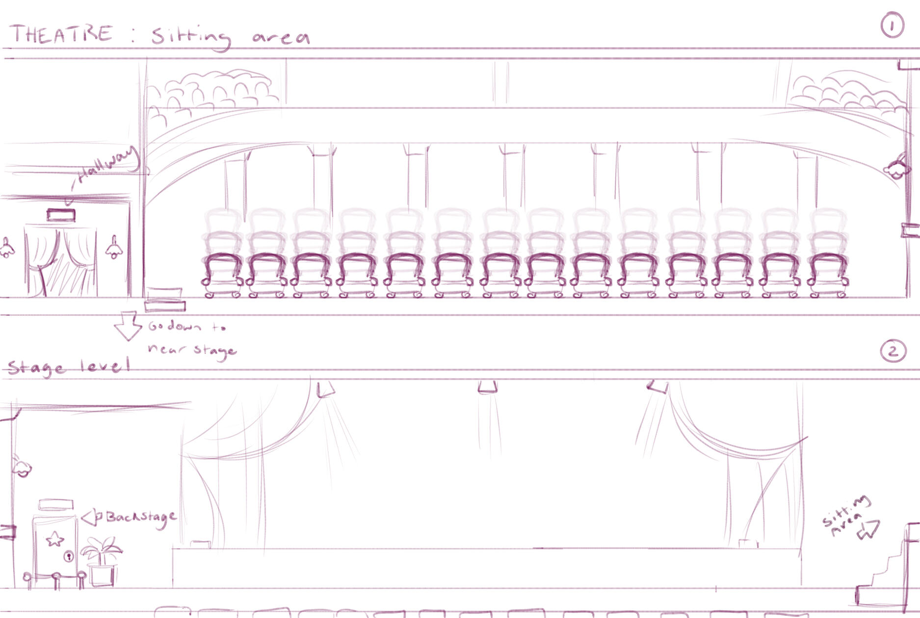 3-Day Melonjam Game Jam - Showplay Secrets Level Design: The House, and the Stage