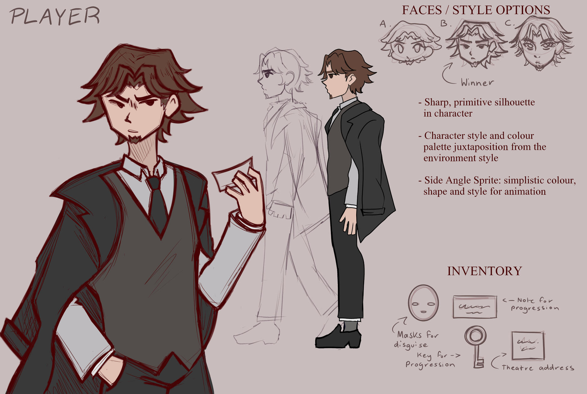 3-Day Melonjam Game Jam - Showplay Secrets Character Design: The Player