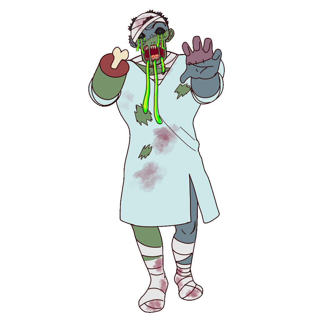 Death Animation of Experiments, for project; POISON